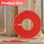 Sukh Baby Closet Dividers 30pcs - Plastic Clothes Organizer Shelf Tags Labels for Clothing Rack Wardrobe Store Warehouse Nursery Must Haves Boutique Supplies Sturdy Durable Flexible No Burrs (Red)