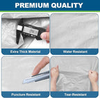 TICONN Mattress Bags for Moving, Heavy Duty Full Mattress Cover Storage Bag with Full-Around Handle and Adjustable Buckles (Clear, Full)