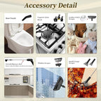 Steam Cleaner,15s Heat-Up,1.6L Tank,3-Level Adjustable Handle,2500W Steamer for Cleaning,Portable Steamer for Cleaning with 16PCS Accessories,Steam Cleaner for Home,Car,Dirt,Grease,Grout,Tile,Couch