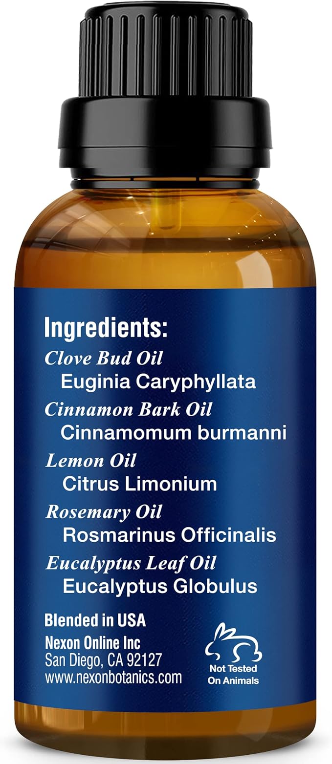 Robbers' Health Essential Oil Blend 30 ml - Immunity Boosting Thieves Oil - Natural Fighter Shield Against Impurities - Nexon Botanics