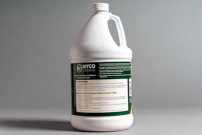 Myco Mold Control RTU – Ready-to-Use EPA-Registered Hospital Grade Disinfectant & Cleaner, Quat Formula for Mold Remediation & Bacteria Control, Commercial & Residential Use, 1 Gallon