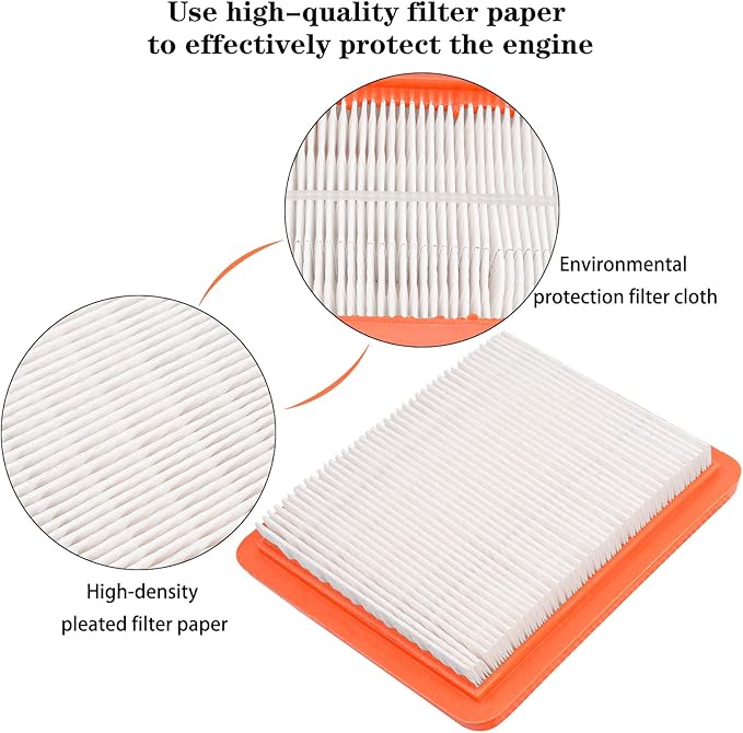 17211-Z8B-901 17211-zl8-023 Air Filter fit for Honda gc135 gcv135 gc160 gcv160 gc190 gcv190 gx100 and gxv57 Engines Lawn Mower Air Cleaner 491588 399959 F220 tillers, Bomag BT60(Pack of 2)