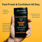Barrel & Oak Aluminum Free Deodorant for Men, Natural Men's Deodorant with Patchouli & Cedar Essential Oil for Delicate Skin, Grooming Kit Gifts for Men, Bourbon Cedar, 2.7 oz, 2-Pack