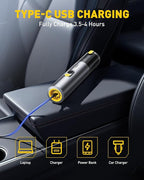 AUXITO Car Vacuum Cleaner - Portable Handheld Vacuum Cleaner 14000Pa Suction Power, Blow & Suction 2 in 1 Mini Vacuum Cleaner Hand Held Vacuum for Car, Home, Pet, Office (Silver)