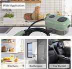 Handheld Steam Cleaner, Steam Shot Cleaner, 2500W High Heat Steamer for Bed Bugs, High Temperature Steamer for Car Detailing, Grout Steam Cleaner for Couch, Windows, Kitchen, Bathroom, Home