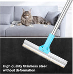 Carpet Rake for Pet Hair Removal, 54-Inch Adjustable Handle, Aluminum Alloy Deep Cleaner, Reusable Cat & Dog Hair Remover for Couches, Rugs, Mats, Fabric Furniture
