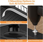 Under Sink Organizer, High Adjustable 2 Tier Under Kitchen Sink Organizer, Multi-Purpose Storage Shelf for Kitchen Bathroom Cabinet, Black