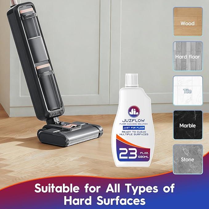 Floor Cleaner Solution Compatible With Roborock & Tineco iFLOOR 2/3/5 & FLOOR ONE S3/S5/S6/S7 PRO, for All Wet Dry Vacuum and Robot Vacuums with Mopping, for Multiple Hard Floors