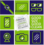 440 Pack Lens Wipes for Eyeglasses Pre-Moistened, Individually Wrapped Streak-Free Cleaning for Glasses & Laptop Screens, Glasses Cleaner Wipe Bulk 5.5 x 4.7 Inch, Sunglasses & Phone Wipe