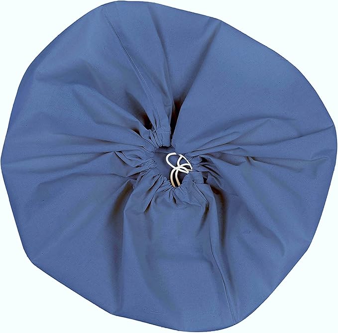 Urban Villa Laundry Bag Canvas|Dirty Clothes Travel Laundry Bag|Machine Washable|Reusable College Hostel Hamper Liner Bag for Delicates Drawstring Closure 4 Pack Indigo blue Color|Size 28X36 Inches