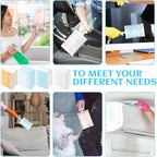 100 Pcs Disposable Dusters Refills Bulk Heavy Duty 180° Multi Surface Replacement Dusters for Cleaning Ceiling Fan with Microfibers Unscented (Fresh Colors)