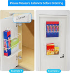 2 Pack Kitchen Wrap Organizer Door Mount, Aluminum Foil Holder Cabinet Door Organizer Cabinet Storage Basket for Kitchen Wrap/Food Bag Storage, White