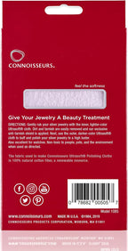 CONNOISSEURS Premium Edition Extra Large Polishing Cloth for Silver Jewelry - Ultrasoft Fabric with Anti-Tarnish Formula - 14x14 Inches