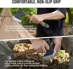 OKNIFE Otacle A1 Survival Hatchet & Camping Axe, 4 in 1 Full Tang Tactical Axe, G10 Non-Slip Grip Tomahawk with Durable Kydex Sheath