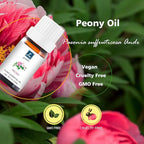 Peony Essential Oil - Pure Natural Fragrance for Aromatherapy, Perfume Making, Candles, Soap, Room Spray, Diffuser Blends - Organic, 10mL Undiluted - Pack of 2