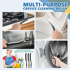 6Pcs Hard Bristle Crevice Cleaning Brush - Thin Gap, Small, Grout, Kitchen, Toilet, Bathroom, Sink, Window Cleaning Tools
