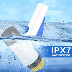 Electric Spin Scrubber 2 in 1 Scrubber Brush & Cleaning Spray with No-Rinse Formula Cleaner IPX7 Full Body Waterproof Bathroom Cleaning Brush With 6 Brush Heads for Kitchen,Bathroom, Grill，Tile
