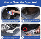 6 Pcs Washing Machine Cleaning Brush Kits,Front Load Washer Cleaner Brushes Tools -1 Pcs Drum Laundry Cleaning Brush and 5 Pcs Crevice Cleaning Brushes for Tight Spaces and Washer Rubber Seal