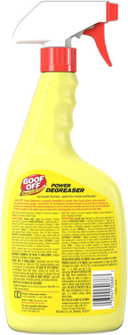 Goof Off Power Cleaner and Degreaser for Mechanics– 32 oz. Trigger Spray Bottle (Pack of 3)