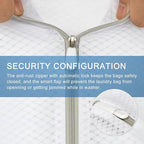 Muchfun 3Pcs Durable Diamond Mesh Laundry Bags for Delicates 1 Large 16 x 20 Inches, 1 Medium 12 x 16 Inches, 1 Small 9 x 12 Inches (Diamond Mesh)