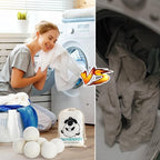Wool Dryer Balls, Organic Wool Balls for Dryer Laundry Balls for Dryer Reusable 6P Reducing Clothing Wrinkles,Saving Drying Time and Fabric Fluffier 100% New Zealand Wool Lint Balls