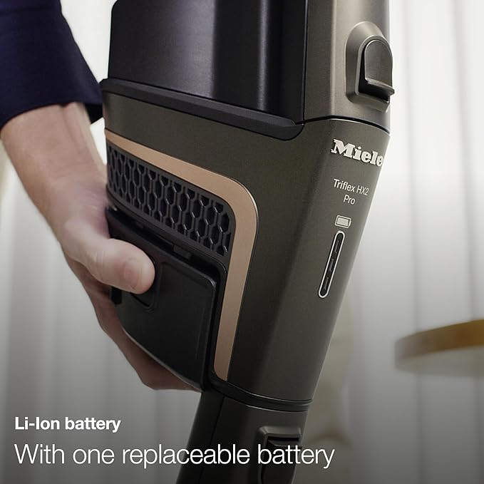 Miele Triflex HX1 Plus Cordless Stick Vacuum Cleaner, 60 min runtime, Obsidian Black / Red