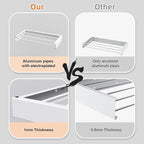 Laundry Drying Rack Collapsible, Wall Mounted Clothes Drying Rack Wall, Space Saving Drying Rack for Laundry, 19.8" Wide, 3 Aluminum Rods, 50 lb Capacity