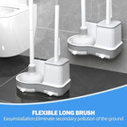 Toilet Brush and Plunger Set, 3 in 1 Toilet Bowl Brush and Holder with Crevice Cleaning Brush Wall Mounted Household Bathroom Cleaning Tools Plunger Toilet Brush Combo (1 Pack)
