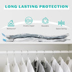 15 Pack Vacuum Seal Bags for Clothing &Travel, Space Saver Vacuum Storage Bags for Blankets,Luggage,Clothes,Comforter, Hand Pump Included (3 Jumbo,3 Large,3 Medium,3 Small,3 Roll）