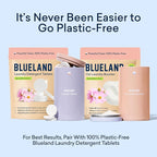 BLUELAND Oxi Laundry Booster Powder with Tin, Starter Set, Spring Bloom Scent, 25 Loads, 17.6 oz, Plastic-Free, Eco Friendly, Oxy Cleaner, Stain Remover