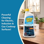 Cerama Bryte Heavy-Duty + Daily Spray Stove Top and Cooktop Cleaner Combo Kit for Glass and Ceramic Surfaces, 16 & 10 Ounces, 2 Pack
