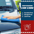Microfiber Cleaning Cloths-50 Pack, Microfiber Towels Bulk, Towels for Cars & Home, Cleaning Rags Blue (12x12 inches)