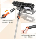 Window Squeegee Cleaner Set 2-in-1 Window Cleaning Tool with Extendable Pole, Window Cleaning kit with Bendable Head for Indoor & Outdoor Glass for Car Indoor Outdoor High Windows（Kit1.0）