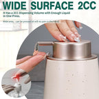 Bosilunlife Hand Soap Dispenser - 12oz Ceramic Soap Dispenser Bathroom Refillable Liquid Soap Pump Dispenser for Bathroom Kitchen Dispenser for Dish Soap with Easy-to-Press Pump