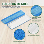 36 Pack Microfiber Cleaning Pads for Bona Mop, Reusable Microfiber Mop Pads for 18 Inch Mop, Hardwood Floor Replacement Cleaning Mop Pads, Machine Washes