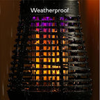 PIC Portable Solar Insect Killer Torch (FLPT), Bug Zapper and Flame Accent Light, Kills Bugs on Contact - Twin Pack