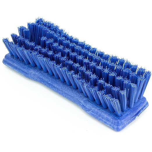 SPARTA Comfort Grip Scrub Brush Hand Brush for Bathroom, Kitchens, Countertop, Plastic, 2 Inches, Blue