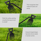 Weed Remover Tool,New Durable Garden Weeding Tools, Portable Garden Weeder Tool for Vegetable Gardening Backyard Farm Planting & Weeding (Black Handle)