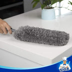 MR.SIGA Lint Free Microfiber Duster, Washable Duster for Household Cleaning Gray