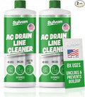 Sylvan AC Drain Line Cleaner | 2x 16 Oz (8 Uses) | 12 Month Supply | Made in USA | Universal Compatibility | Removes Clogs and Buildup from HVAC Condensate Lines | Air Conditioner Unclogger