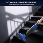 Stick Lightweight Vacuum Cleaner for Home & Apartment, Corded Handheld vac Cleaners with Crevice Tool, Perfect Household Vacuum Cleaners for Carpet, pet Hair, Hardwood Floor (Blue)
