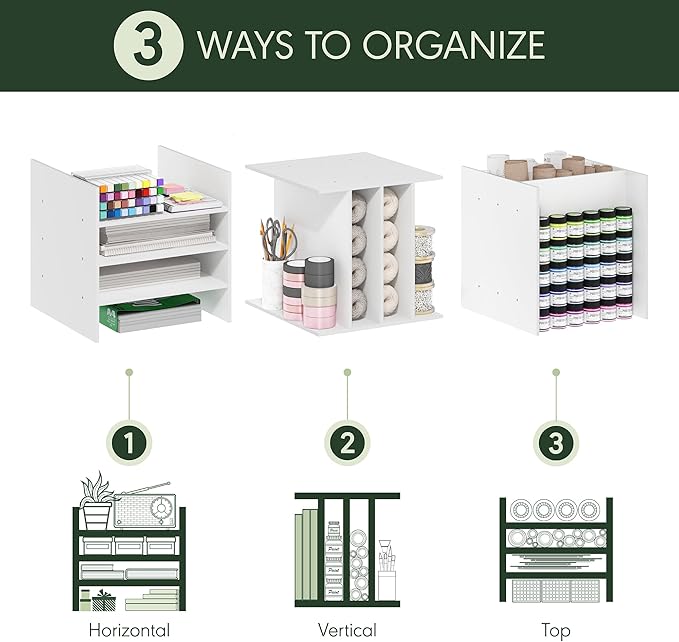 Furinno Cubicle 3-Shelf File Organizer Cube Insert (Does not fit IKEA Kallax Shelving), Black Dark Oak
