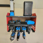 Power Tool Organizer Wall Mount, Utility Racks 3 Layers Storage Rack, Mini Chainsaw, Heavy Duty Iron Garage Tool Organizer Storage for Workshop Shed Pegboard Basement