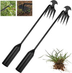 Garden Weed Pulling Tool Uprooting Weeding Tool, Weed Puller Tool, 2025 New Portable Garden Weeding Tool, Stainless Steel Weeder Tool, 4 Teeth Weeding Artifact Uprooting Weeding Tool(2PCS)