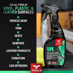 Triax Vinyl, Plastic & Leather VPL Premium Cleaner with UV Shield, Leather Scent (1 Gallon)