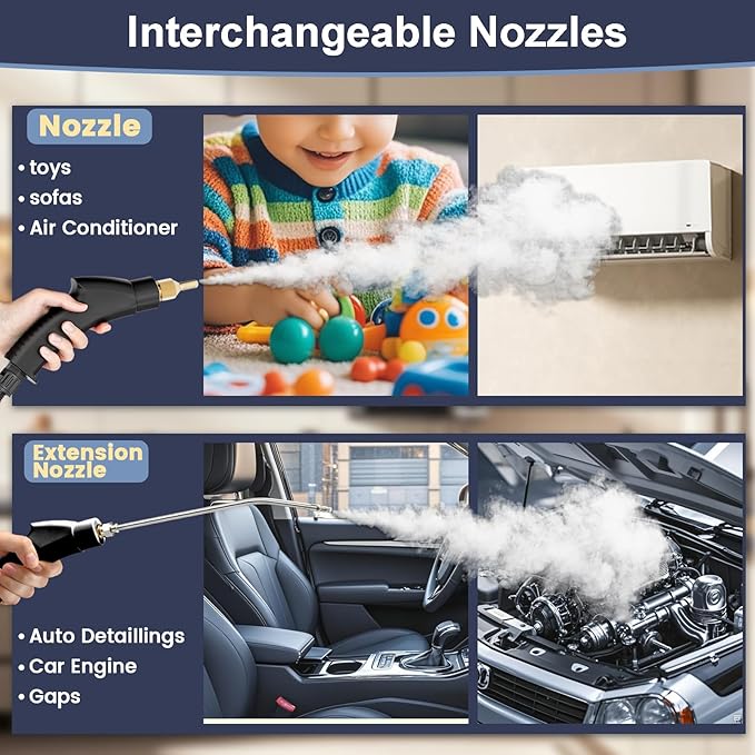 Steam Cleaner,15s Heat-Up,1.4L Tank,Steamer for Cleaning with 10 pcs Accessories,Multi-2500W High Temperature and Pressure handheld steamer,Steam Clea (4-【02】Gary)