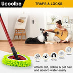Chenille Duster Mop Head Compatible with O Cedar Mop Easywring 1-Tank System, Microfiber Chenille Mop Pads Spin Mop Refill for Dry & Wet Use, 3 Pack