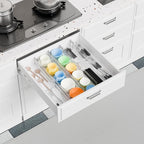 Yieach 12 Pack Clear Expandable Deep Drawer Separators From 15 to 21'' - 3.2 Inch Tall Acrylic Drawer Dividers for Clothes,Dresser Drawer Dividers for Dresser,Baby Nursery,Clothing,Sock or Underwear