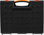 Amazon Basics 19-Removable Compartment Organizer, Black, Orange, 16.5 x 13.2 x 2.4 inches