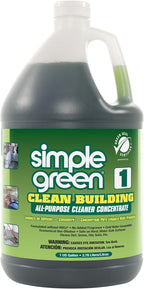 Simple Green Industrial SMP11001 Clean Building All-Purpose Cleaner Concentrate, 1gal Bottle